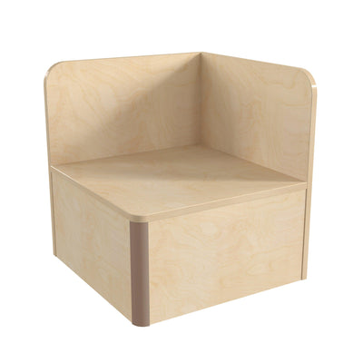 Bright Beginnings Commercial Grade Modular Classroom Seating Wooden Corner Table - View 1