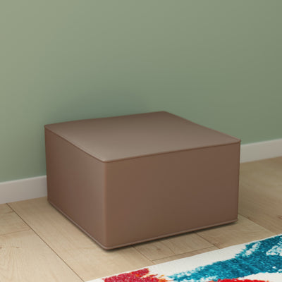 Bright Beginnings Commercial Grade Modular Classroom Soft Seating, 1 Seater Chair/Ottoman - View 2