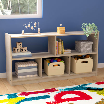 Bright Beginnings Commercial Grade Modular Wooden Classroom Open Storage Unit, Safe, Kid Friendly Design - View 2