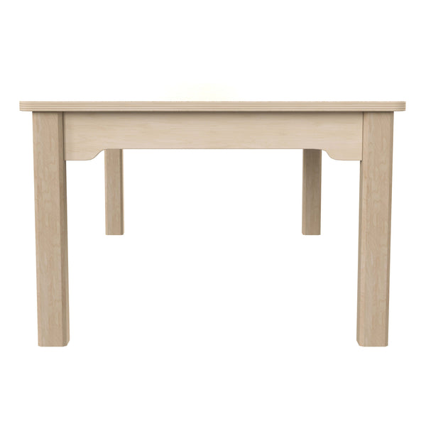 Commercial 23.5 x 47.25 Rectangular Wooden Classroom Activity Table - Beech