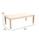 Commercial 23.5 x 47.25 Rectangular Wooden Classroom Activity Table - Beech