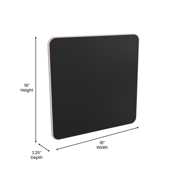 Commercial Grade STEAM Wall Magnetic Chalkboard Accessory Board - Black