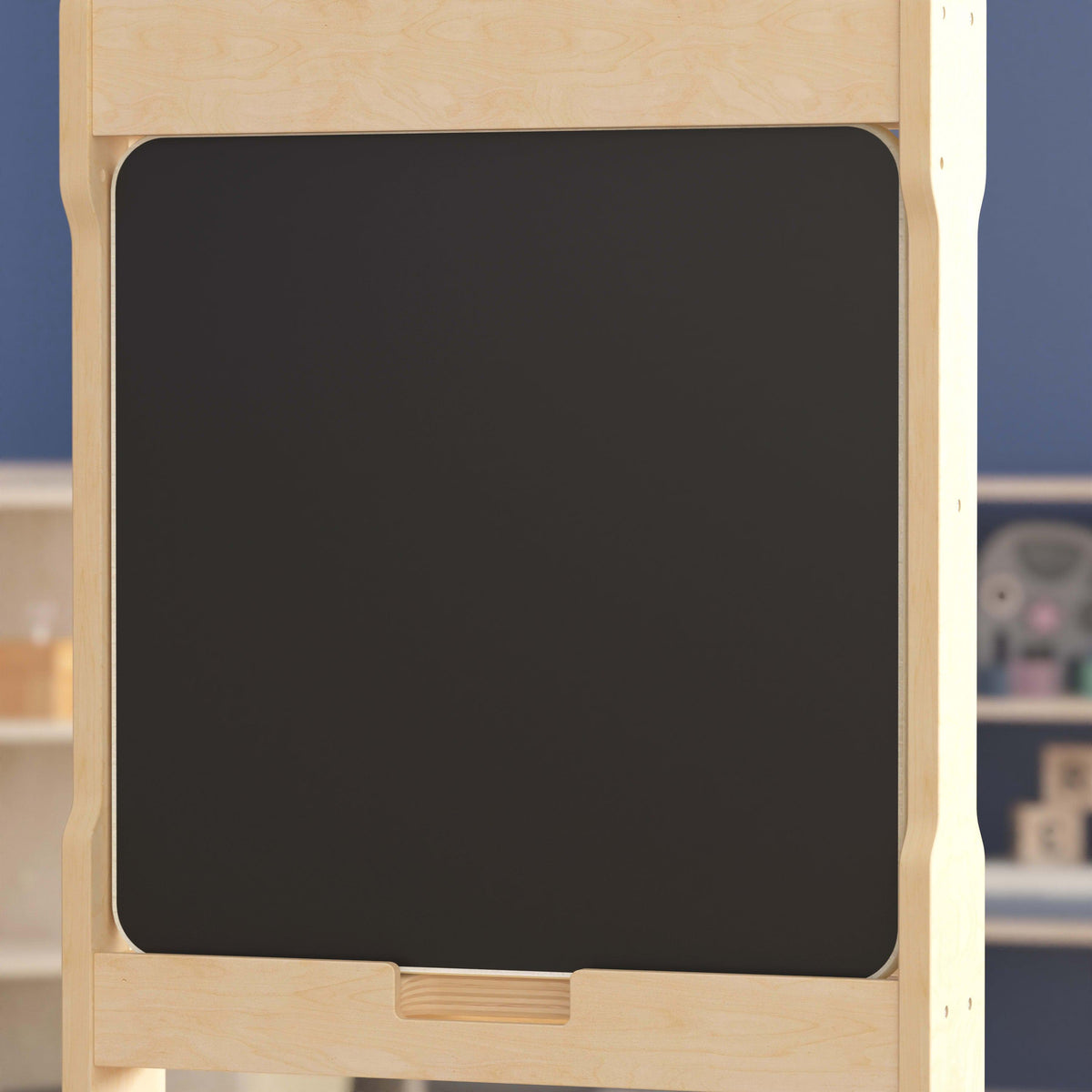 Commercial Grade STEAM Wall Magnetic Chalkboard Accessory Board - Black