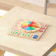 Commercial Grade STEM Telling Time Learning Board - Natural/Multicolor