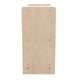 Commercial Grade Natural Finish Wooden Classroom 2 Shelf Storage Unit, Kid Safe