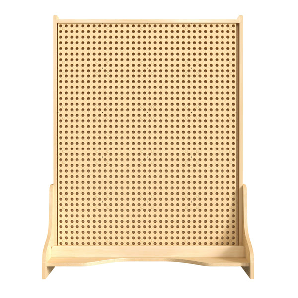 Commercial Grade Double Sided STEAM Wall System with Peg Panels - Natural