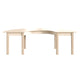 Commercial Grade Half Circle Wooden Classroom Activity Table - Beech
