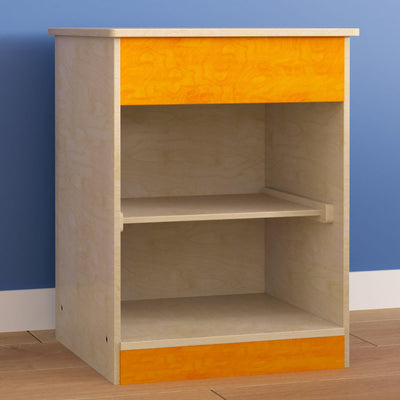 Bright Beginnings Commercial Grade Wooden Kid's Two Shelf Kitchen Cabinet - View 2