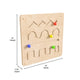 Commercial Grade STEAM Wall Wooden Lines and Patterns Accessory Board - Natural