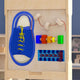 Commercial Grade STEAM Wall Wooden Tie It-Turn It Accessory Board - Multicolor