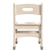 Commercial Grade 10 Inch Natural Wood Classroom Chairs with Carry Handle-2 Pack