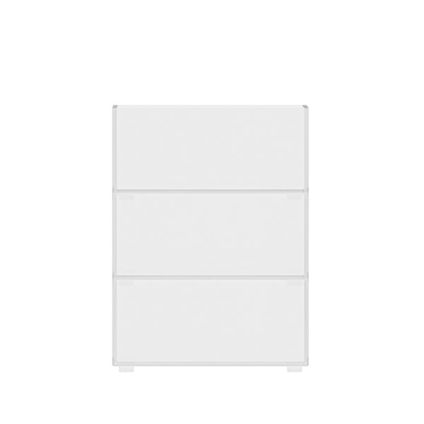 Set of 3 Clear Plastic Stackable Desktop Storage Organizer Trays - 3" x 7.5"