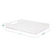 Acrylic Desktop Letter Tray Organizer with Handles and Anti-Slip Feet-Clear