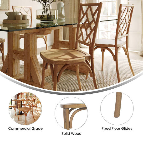 Solid Wood Dining Chair ZH-8100-5- – Church Chairs Less