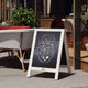 White Wash,30inchH x 20inchW |#| Indoor/Outdoor 30x20 Freestanding Whitewashed Wood A-Frame Magnetic Chalkboard