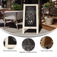 Solid White,40inchH x 20inchW |#| Indoor/Outdoor 40x20 Freestanding White Wood A-Frame Magnetic Chalkboard