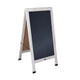 White Wash,48inchH x 24inchW |#| Whitewashed Wood A-Frame Magnetic Chalkboard Set-Markers, Stencils, and Magnets