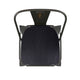 Copper/Black |#| All-Weather Counter Height Stool with Poly Resin Seat - Copper/Black