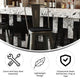 Copper/Black |#| All-Weather Bar Height Stool with Poly Resin Seat - Copper/Black