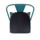 Kelly Blue-Teal/Black |#| All-Weather Bar Height Stool with Poly Resin Seat - Kelly-Blue Teal/Black
