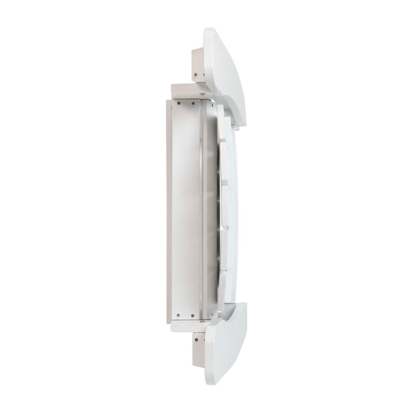 White |#| All-Weather Poly Resin Folding Adirondack Chair in White - Patio Chair