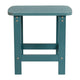 Sea Foam |#| All-Weather Poly Resin Adirondack Side Table in Sea Foam - Patio Table