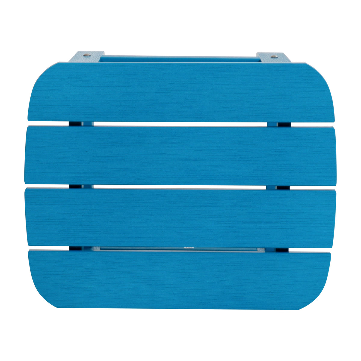 Blue |#| All-Weather Poly Resin Adirondack Side Table in Blue - Patio Table