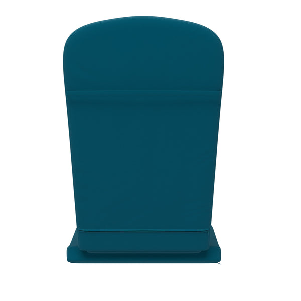 Teal |#| Set of 2 All-Weather High Back Adirondack Chair Cushions in Teal