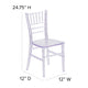 Clear |#| Child's Classic Resin Chiavari Chair for All Occasions in Transparent Crystal