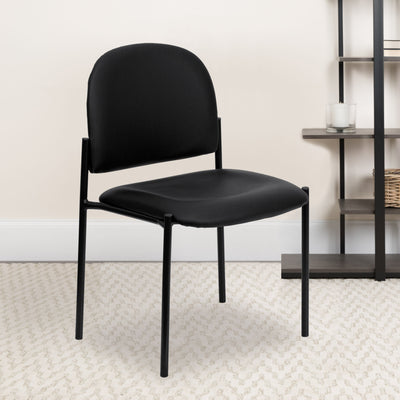 Comfort Stackable Steel Side Reception Chair - View 2
