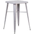 Commercial Grade 23.75" Square Metal Indoor-Outdoor Bar Height Table