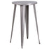 Commercial Grade 24" Round Metal Indoor-Outdoor Bar Height Table