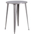 Commercial Grade 30" Round Metal Indoor-Outdoor Bar Height Table