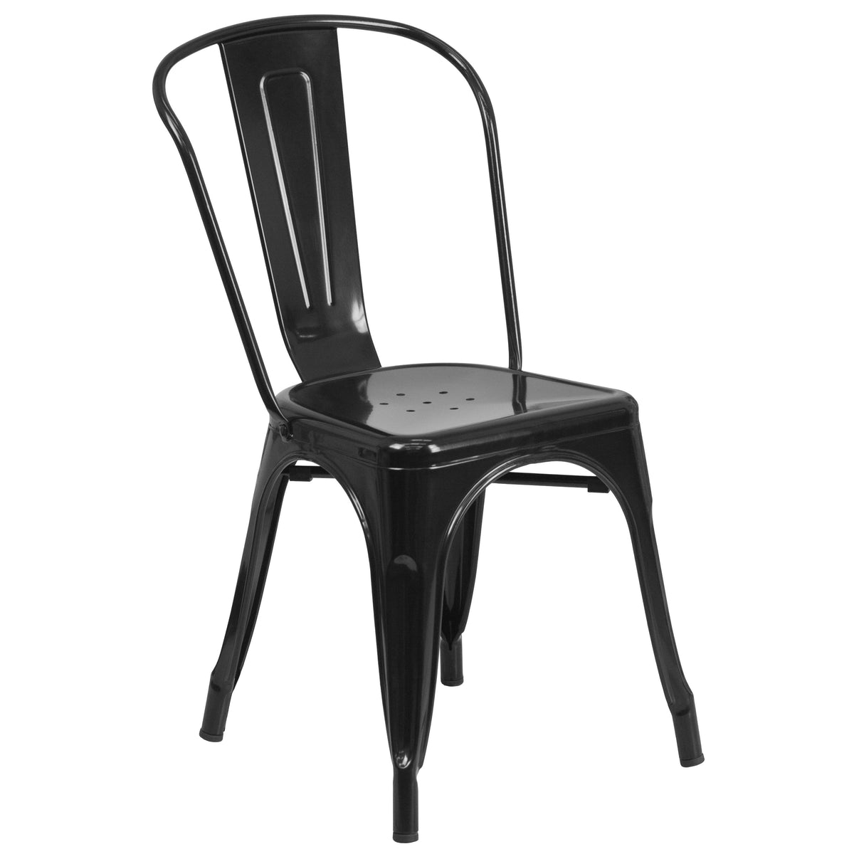 Black |#| 30inch Round Black Metal Indoor-Outdoor Table Set with 2 Cafe Chairs