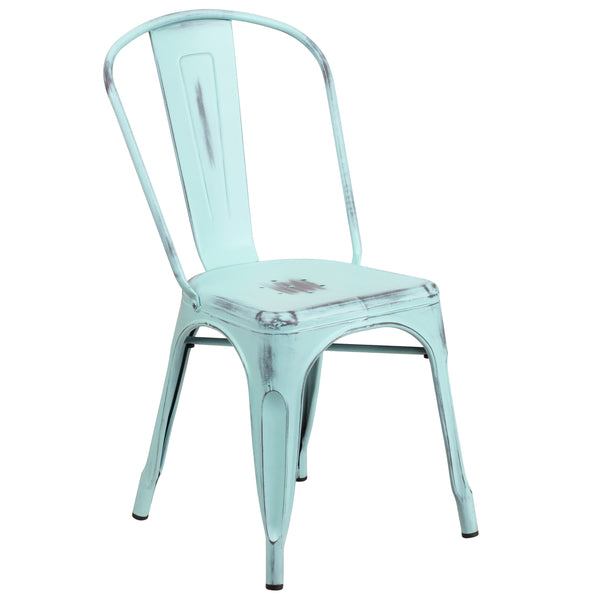 Distressed Metal Chair ET-3534- – Church Chairs Less