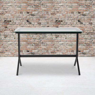 Computer Desk with Metal Frame - View 2