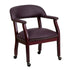 Conference Chair with Accent Nail Trim and Casters