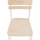 Antique White |#| Commercial Solid Wood Bar Stool with White Frame and Antique White Finish