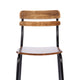 Antique Copper |#| Commercial Solid Wood Bar Stool with Black Frame and Antique Copper Finish