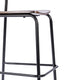 Antique Copper |#| Commercial Solid Wood Bar Stool with Black Frame and Antique Copper Finish