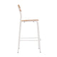 Antique White |#| Commercial Solid Wood Bar Stool with White Frame and Antique White Finish