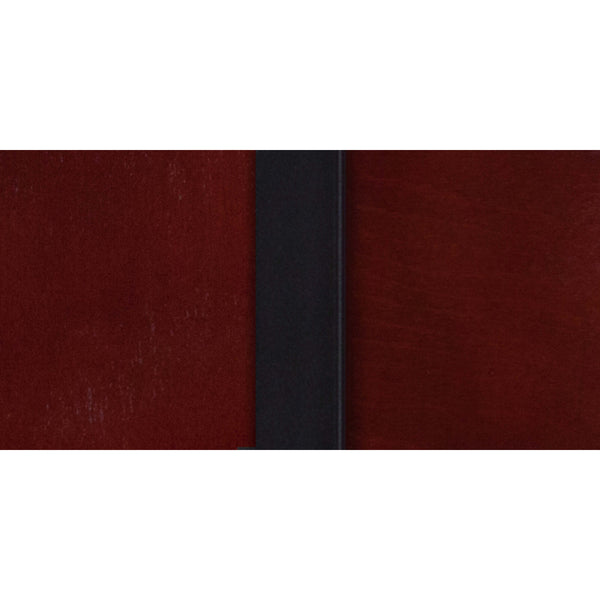 Mahogany Wood Back/Burgundy Vinyl Seat/Black Metal Frame |#| Black Slat Back Metal Restaurant Barstool - Mahogany Wood Back, Burg Vinyl Seat