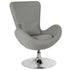 Egg Series Side Reception Chair with Bowed Seat