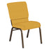 Embroidered 18.5''W Church Chair in Canterbury Fabric - Gold Vein Frame