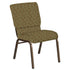 Embroidered 18.5''W Church Chair in Eclipse Fabric - Gold Vein Frame