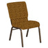Embroidered 18.5''W Church Chair in Empire Fabric - Gold Vein Frame