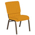 Embroidered 18.5''W Church Chair in Lancaster Fabric - Gold Vein Frame