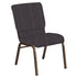 Embroidered 18.5''W Church Chair in Sammie Joe Fabric - Gold Vein Frame