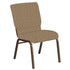Embroidered 18.5''W Church Chair in Scatter Fabric - Gold Vein Frame