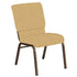 Embroidered 18.5''W Church Chair in Scatter Fabric - Gold Vein Frame